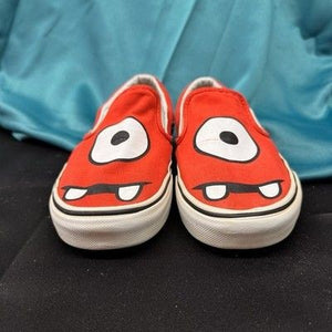RARE Vans Off The Wall Yo Gabba Gabba Muno Face Red Classic Slip-on Mens Size 7 3