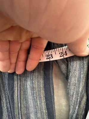 BDG Jacket Mens Medium Gray Black Striped Hooded Lightweight Boho Beach Hippie 4