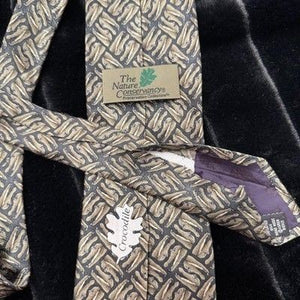 Nature Conservancy Crocodile Silk Tie Mens One Size Pre-Owned Animal Print 4