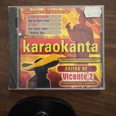 Karaokanta Exitos de Vicente Karaoke CD 2 Pistas Musicales Sealed