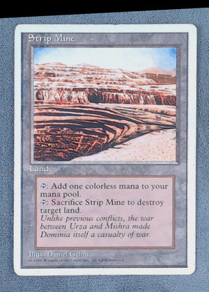 1995 Magic The Gathering Fourth Edition Strip Mine #363 Uncommon 1