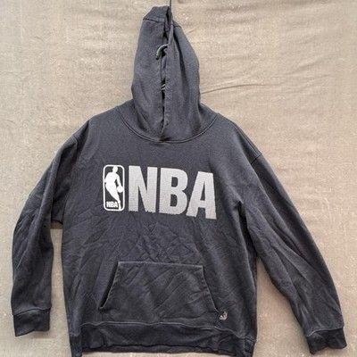 NBA Sweatshirt Hoodie Mens 2XL Black Basketball Pullover Kangaroo Pocket Used