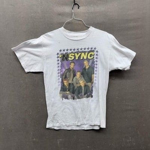 Vintage N SYNC Shirt Mens Medium White 2000 Band Tour Concert Hawaii 90s Y2k Tee 4
