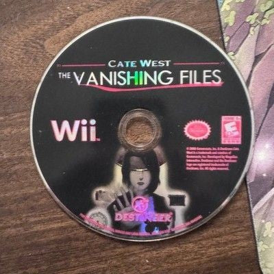 Cate West The Vanishing Files Nintendo Wii Game Disc Very Good Condition