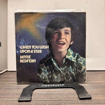 Jamie Redfern When You Wish Upon A Star Blue 7" Vinyl Single Pop Vocal