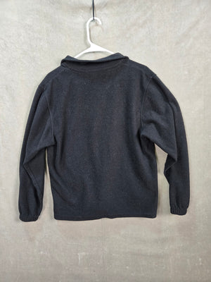 Oklahoma Skyline Uscape Apparel Unisex Black Fleece Quarter Zip Pullover S 4