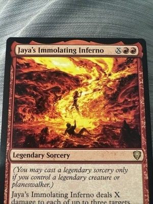 x1 Jaya's Immolating Inferno - Theme Deck Exclusive R MTG Commander Legends M/NM 3