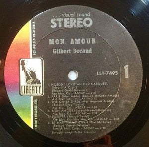 Gilbert Becaud Mon Amour Vinyl LP Record 4