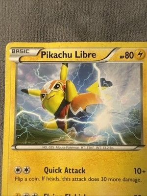 Pikachu Libre (14 non-Holo).  XY Trainer kit 3