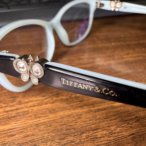 TIFFANY &amp; CO FRAMES ONLY EYEGLASSES TF 2051-B 8055 BLACK BLUE 51-16-135 3