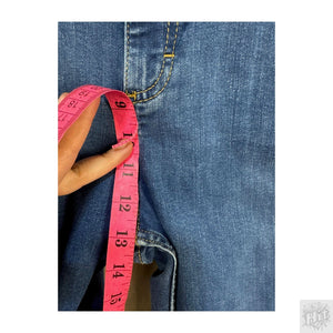 Lee Heritage Straight Women's Jeans Size 11 Medium Wash Frayed Hem 4