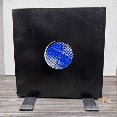 Black 12" Vinyl Record Unknown Artist Blue Label Cardboard Sleeve VG Album