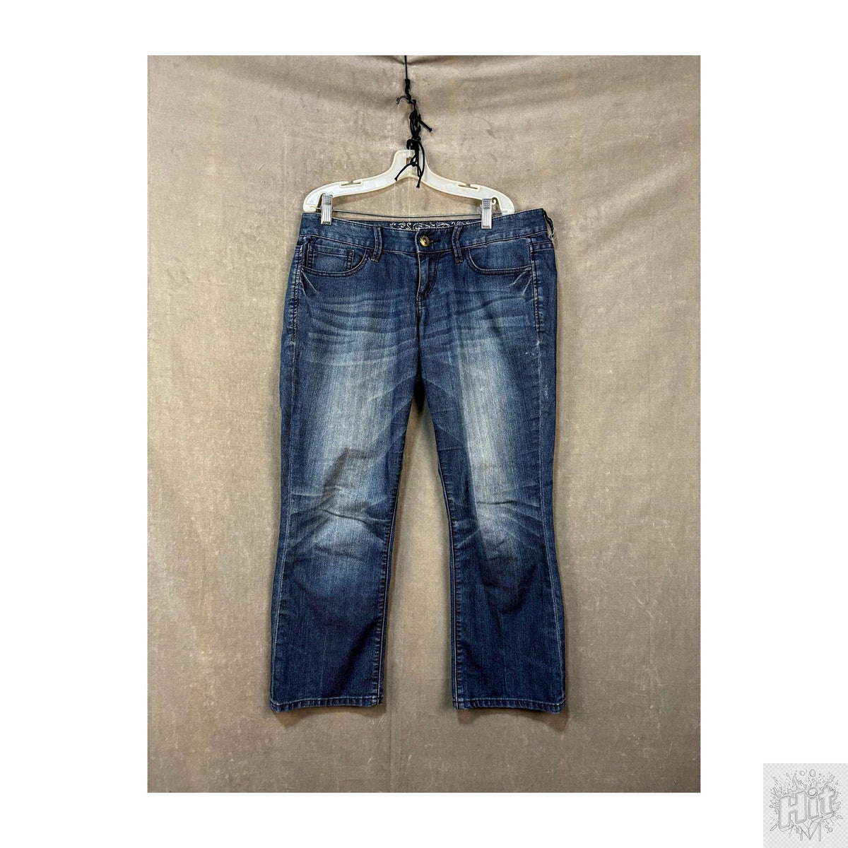 Express Bootcut Women's Jeans Size 9 Medium Wash Distressed