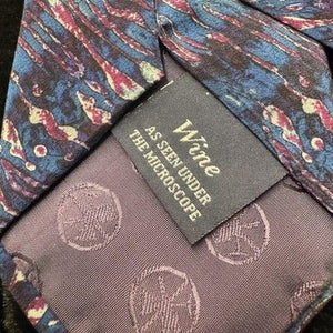 Molecular Expressions Cocktail Collection Mens Silk Tie Wine Microscope Pre-Owne 5