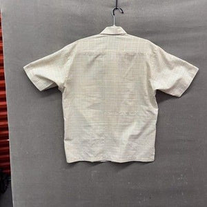 Mens Large Plaid Short Sleeve Button Up Shirt Pocket Lightweight Pre-Owned Good 5