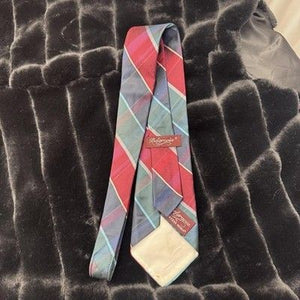 Countess Mara Tie Mens Plaid Pattern Classic Neckwear Pre-Owned Good 4
