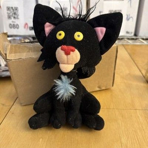 Bad Kitty 9" MerryMakers  Soft Plush Black Cat Stuffed Animal Toy 3
