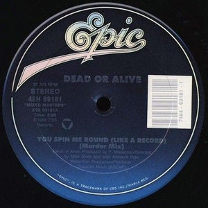 Dead Or Alive 12 Vinyl Record Spin Me Round Misty Circles Used 3