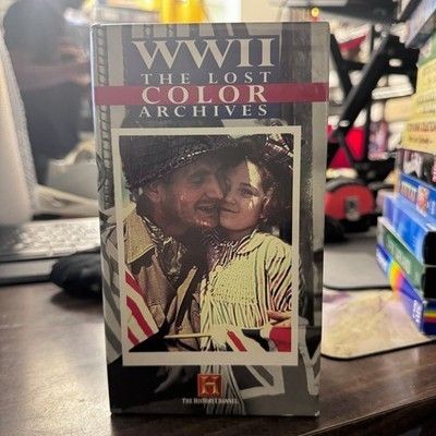 WWII The Lost Color Archives VHS Documentary History Channel Very Good Condition