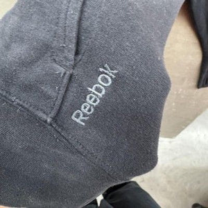 Reebok Jacket Womens Large Black Full Zip Mock Neck Thumbholes Athletic Running 4