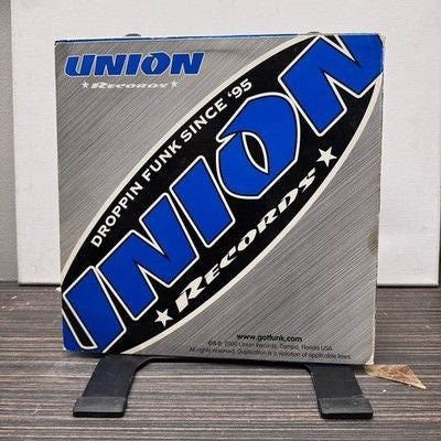Union Records 12" Blue Vinyl Funk Record Anticon Bayou Funk 2000 Album