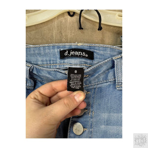 d.jeans Straight Women's Jeans Size 8 Light Wash 2