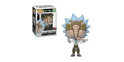 Funko Pop Rick Facehugger Vinyl Figure 343 New Free Protector