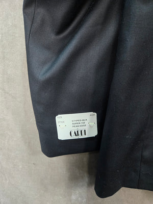 Formal Wedding Cardi Men's Black Peak Lapel Tuxedo Blazer Size 40R NWT 5