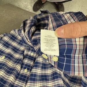 Towncraft Shirt Mens Medium Plaid Button Down Short Sleeve Wrinkle Free Pre-Owne 5