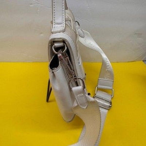 Steve Madden BVALOR Cream Lace Up Mesh Crossbody Bag Logo Strap Athleisure 2