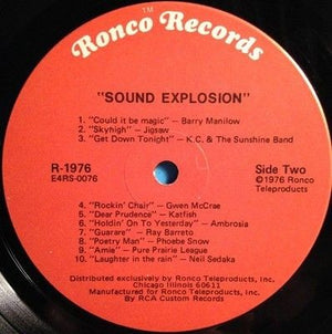 Various Artists Sound Explosion Vinyl LP Record Used 4