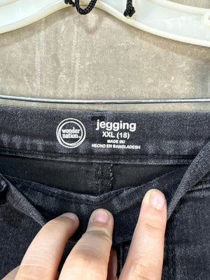 Wonder Nation Black Denim Jeans XXL for Women 2