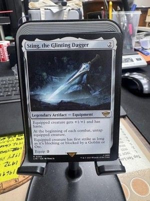 Magic The Gathering Sting The Glinting Dagger Lord of the Rings Rare Ungraded