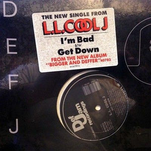 L.L. Cool J 12 Inch Vinyl Record I'm Bad Get Down Used Hip Hop 5