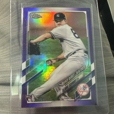 2021 Topps Chrome Purple Refractor #USC81 Clarke Schmidt RC Rookie Card Yankees