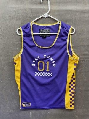 Stay Tuned Shirt Mens Medium Checkered Authentic Jersey Tank Top 01 Basketball 2