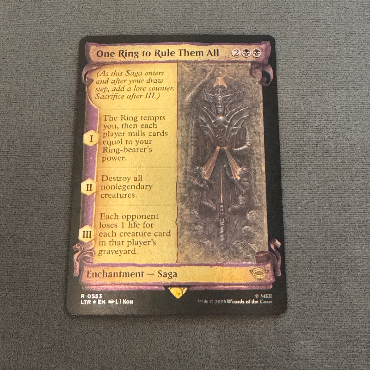One Ring to Rule Them All The Lord of the Rings: Tales of Middle-earth 553 Foil