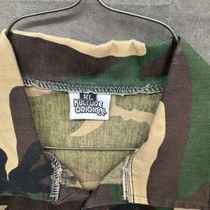 Kulture Original Mens XL Camouflage Camo Button Up Short Sleeve Shirt Pre-Owned 5
