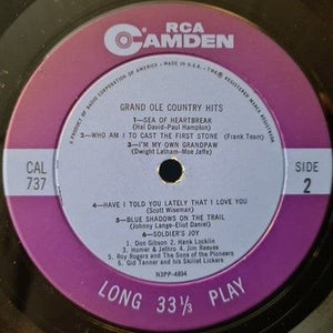 Various Artists Grand Ole Country Hits Vinyl LP Used 4