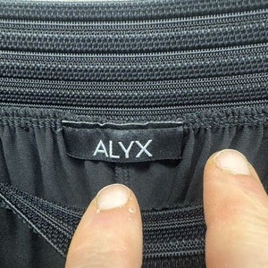 Alyx Womens Pants Wide Leg Black Crepe High Rise Pull On Casual Comfy M New 5