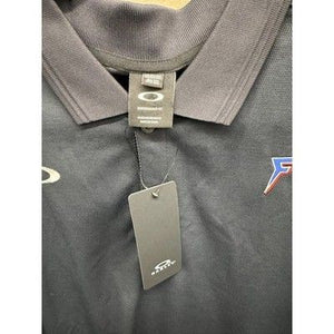 Oakley Hydrolix Regular Fit Men's Size 2XL Solid Black Short Sleeve Polo Shirt 2