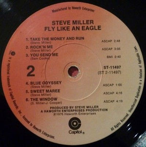 Steve Miller Band Fly Like An Eagle Vinyl LP Record Used Classic Rock 4