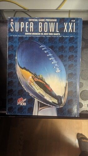 Super Bowl XXI Official Game Program Broncos Vs Redskins January 1987 4
