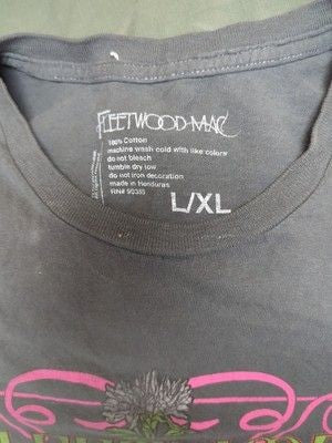 Fleetwood Mac World Peace Live in Concert T Shirt Blues Pop Rock Band Tee L/XL 2