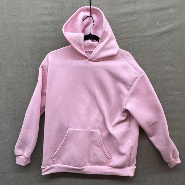 SHEIN Hoodie Youth 13Y Pink Faith Over Fear Psalm 56:3 Christian Graphic Fleece